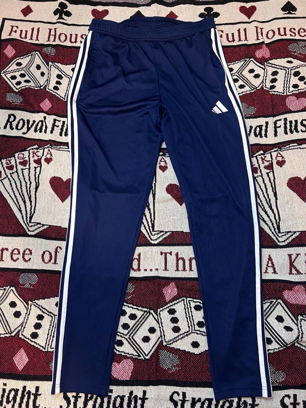 Adidas Tiro 23 League Training Pants Navy Blue AEROREADY Slim Fit Joggers Sz L